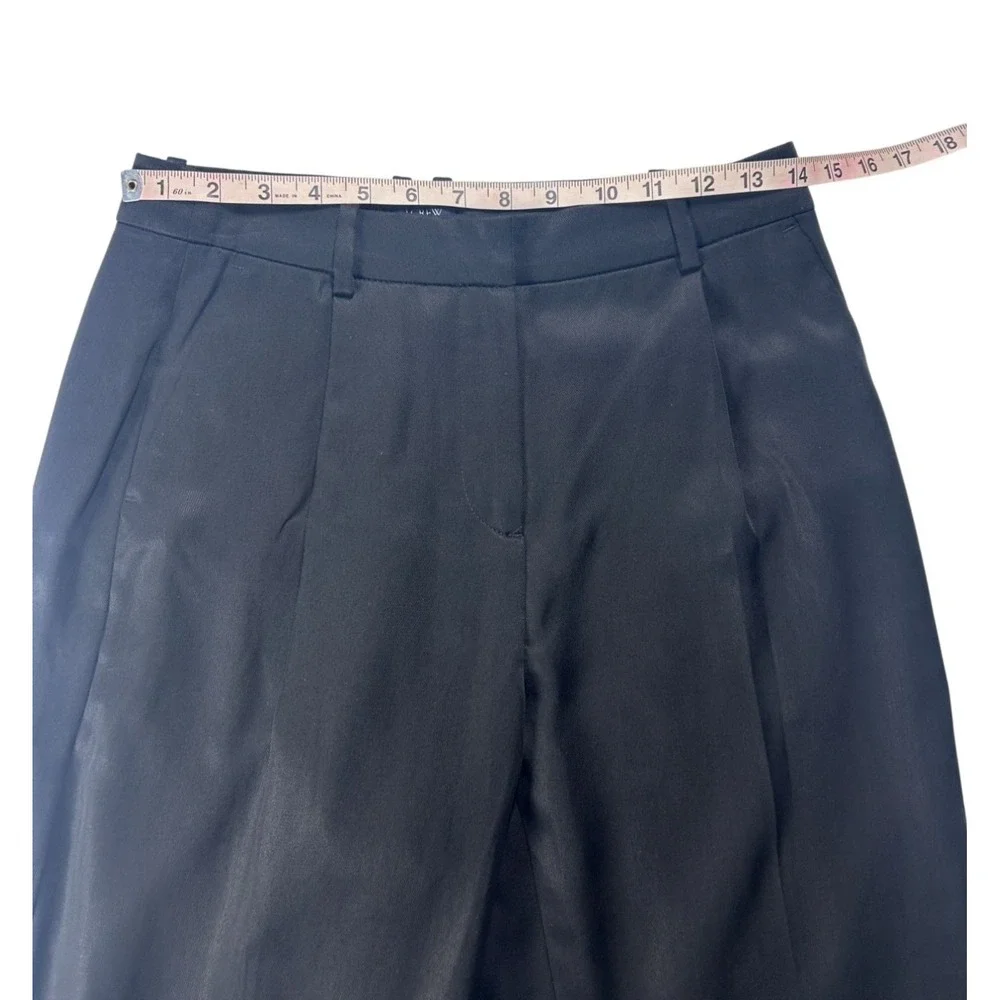 J. Crew Dress Pants Women's‎ Size 2 Black Wool Blend NEW